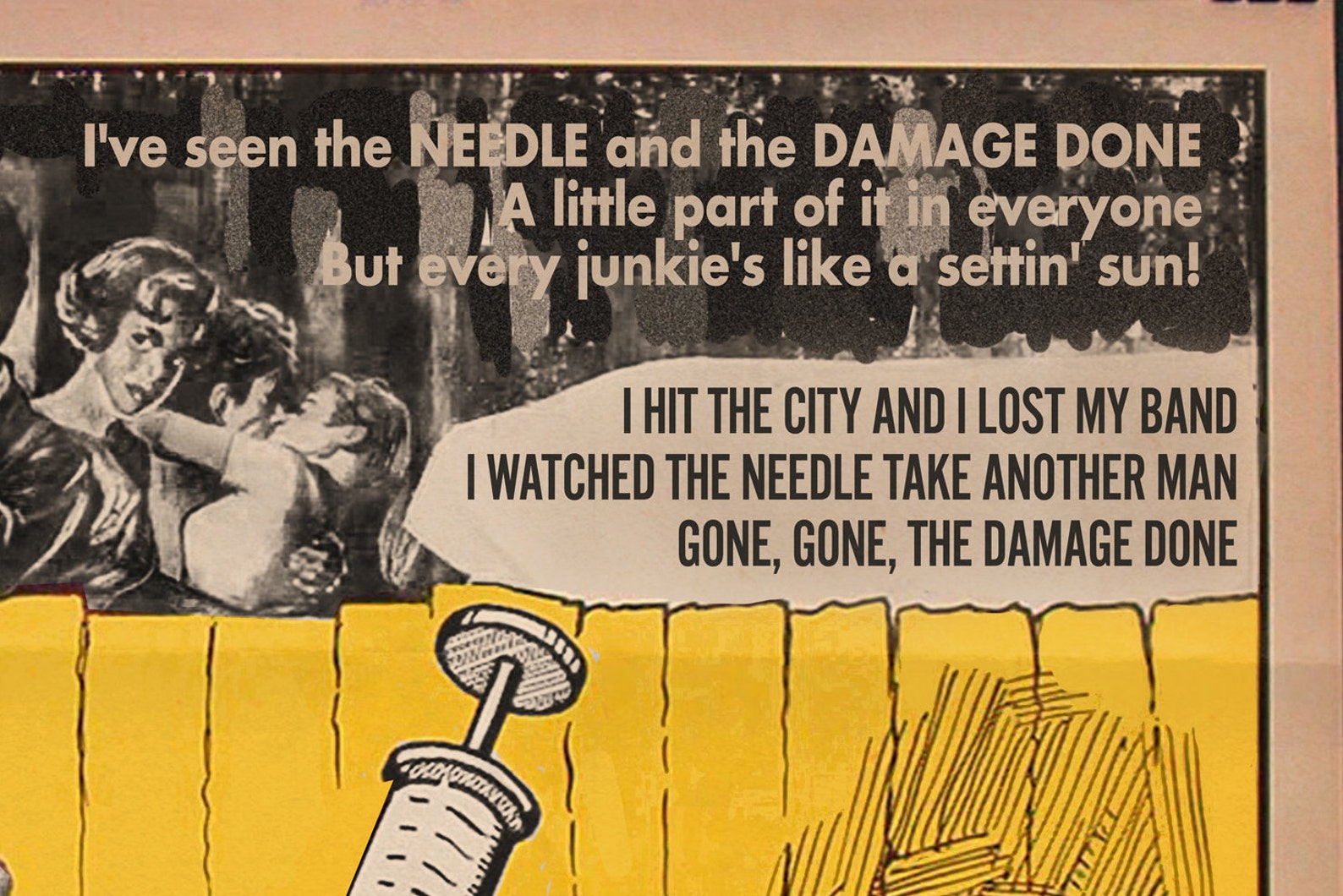 Neil Young the Needle and the Damage Done 1950s Etsy