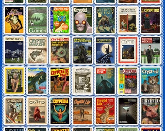 54 Cryptids "Uncut and Unmarked" 24x36 Gicleé Art Print