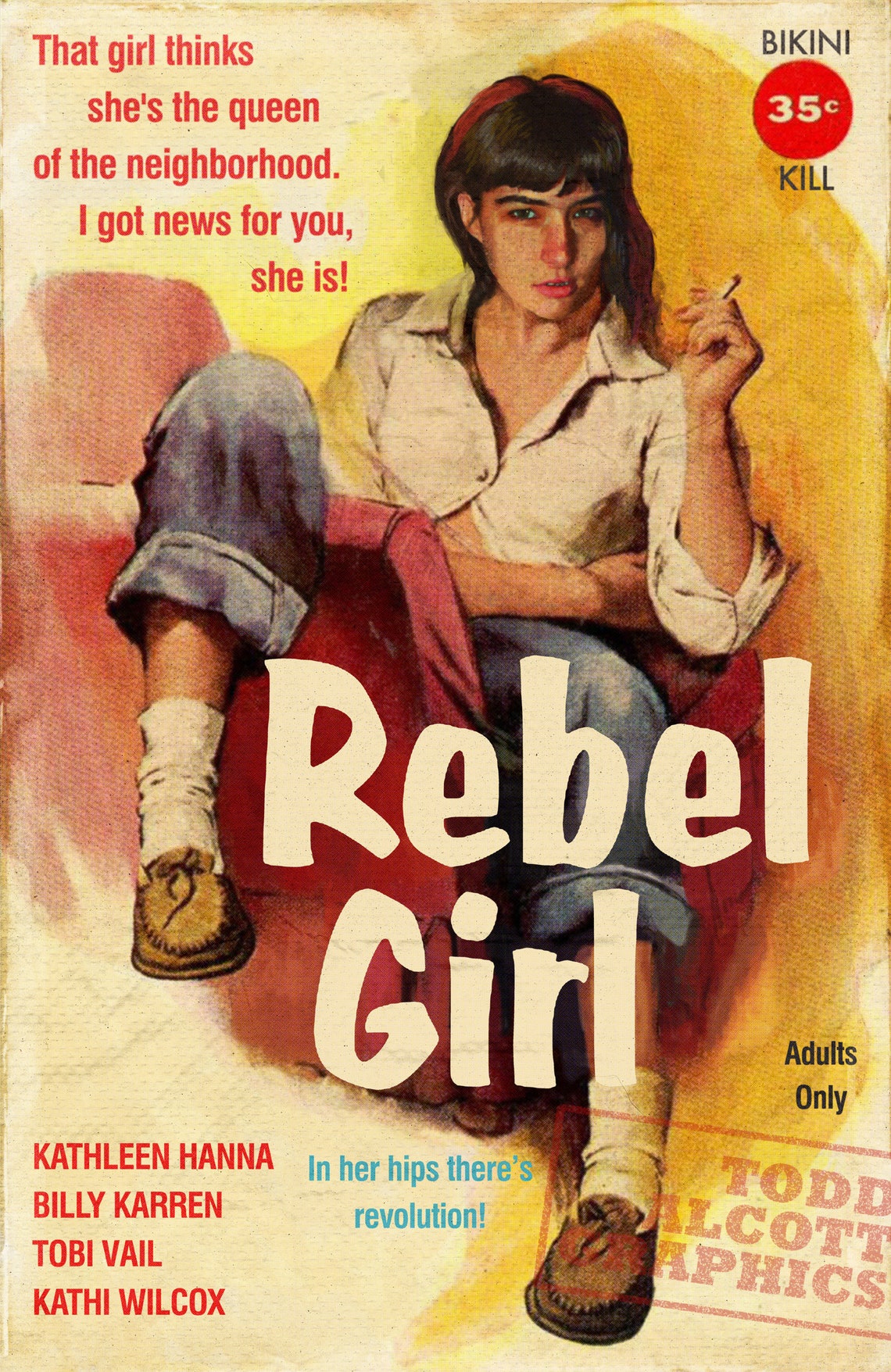 Bikini Kill Rebel Girl 1950s Juvenile Delinquent Etsy