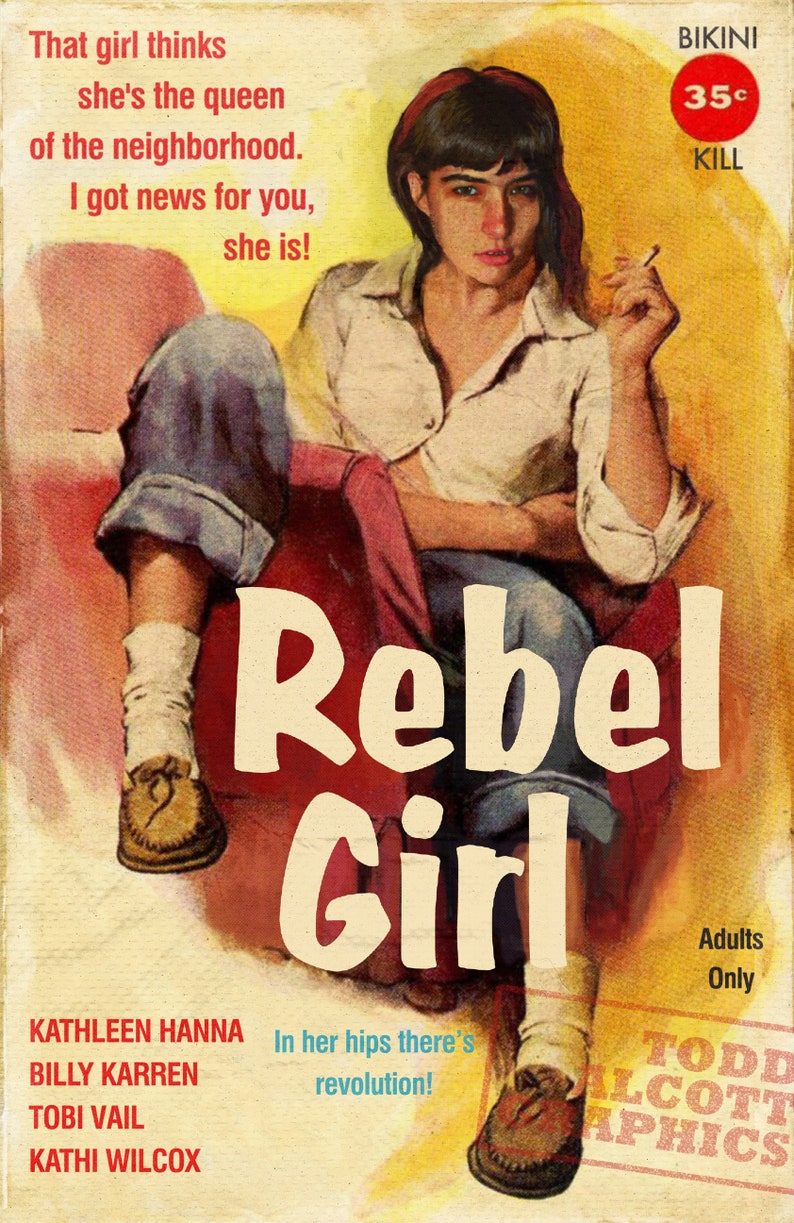 Bikini Kill Rebel Girl 1950s Juvenile Delinquent Etsy