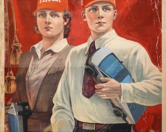 リーダーに従え: 階級闘争のプロパガンダポスター アートプリント