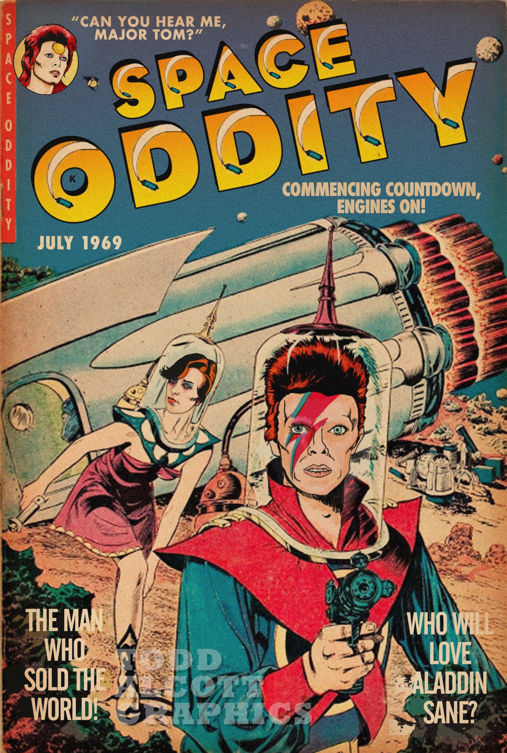Bowie Oddity Comic Book Mashup - Etsy