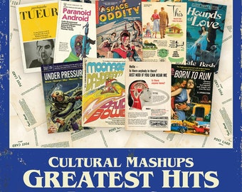 Todd Alcott "Greatest Hits" Cultural Mashups 12-card postcard collection