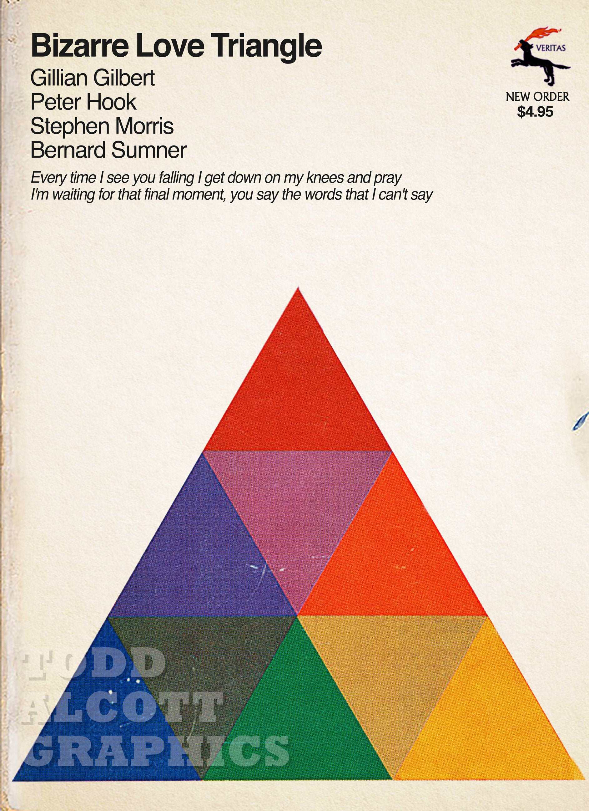 New Order bizarre Love Triangle Math Textbook Mashup Art Print 