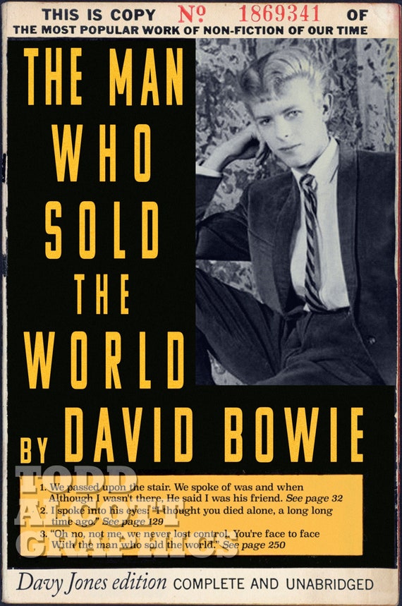 David Bowie The Man Who Sold The World Dale Etsy