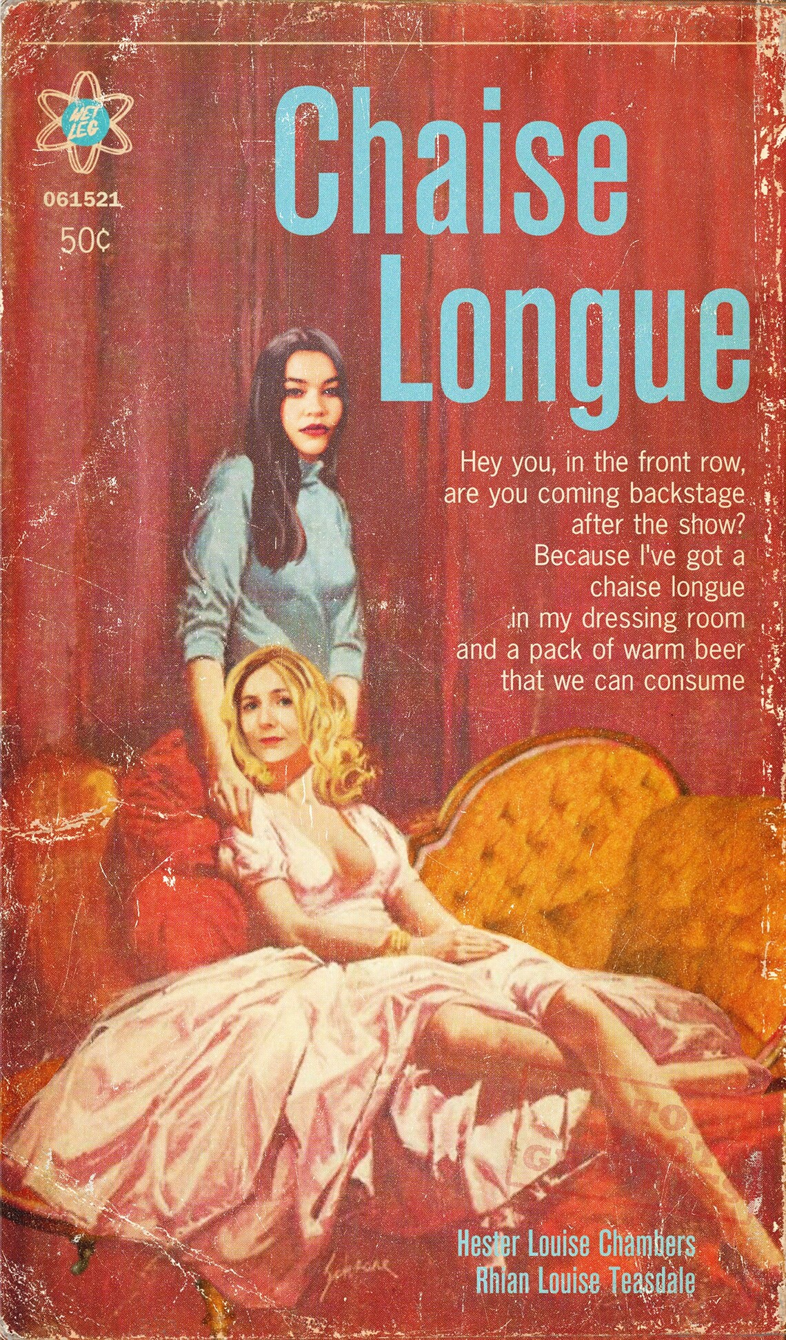 Wet Leg chaise Longue Midcentury Pulp Novel Mashup Etsy