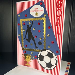 Carte de vœux, Carte Anniversaire, Carte football, carte pour homme ou garçon, carte foot, carte sport, idée cadeau image 9