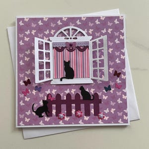 Carte de vœux, Carte Chats, Carte Papillons, Carte pour femme, Carte Amitié, Carte Anniversaire, Carte retraite, Carte toutes occasions