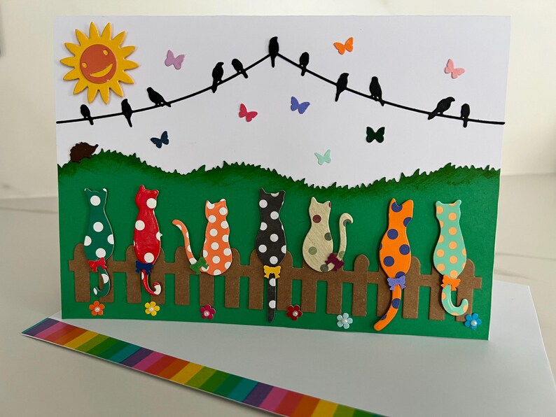 Greeting card, Cats card, All occasions card, Friendship card, Birthday card, Get well soon, Retirement card, Blank card image 9