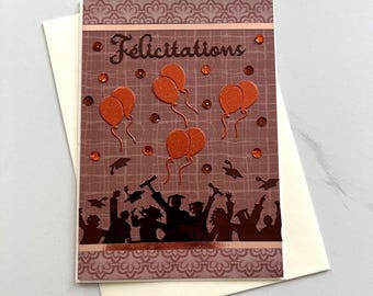 Carte de vœux, Carte pour remise de diplôme, Félicitations Examen, Carte diplôme, Carte pour étudiantes, Carte de Brevet, Carte Baccalauréat