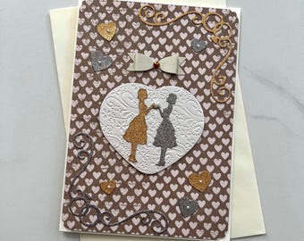 Greeting card, Wedding card, Gay wedding card, LGBT card, Mrs and Mrs card, Lesbian card, Gay couple card, Girls card