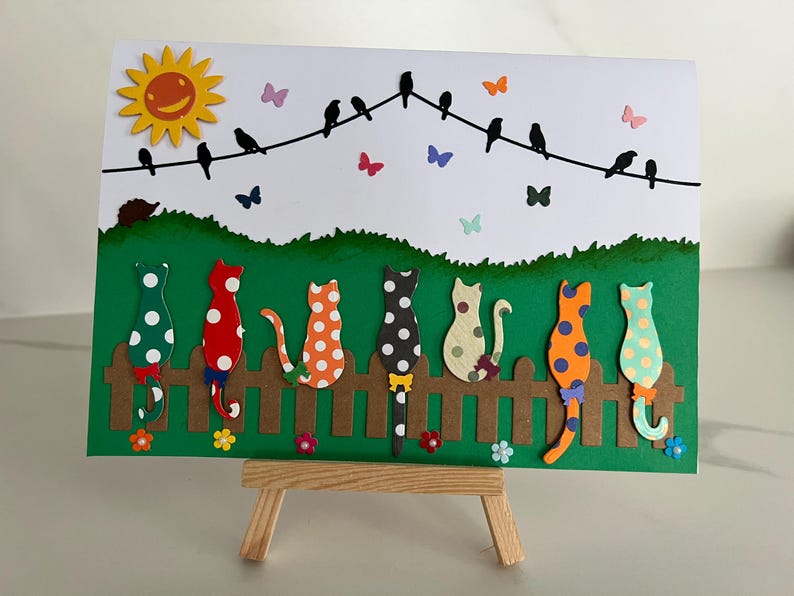 Greeting card, Cats card, All occasions card, Friendship card, Birthday card, Get well soon, Retirement card, Blank card image 10