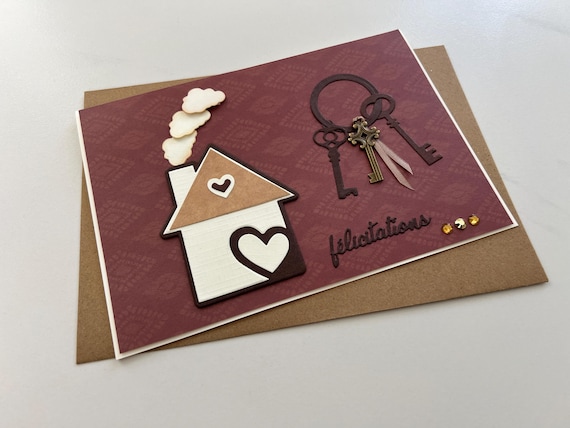 Old English Co. Carte De Nouvelle Maison - Feuille D'or | Carte De