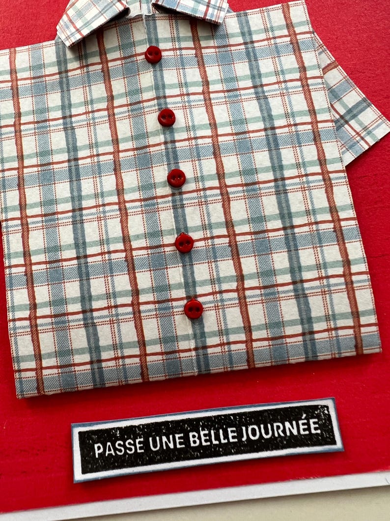 Carte de vœux, Carte Anniversaire, Carte toutes occasions, Carte pour homme ou garçon, Carte pour Papa, Carte Origami image 6