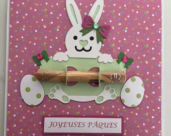 Ticketinhaberkarte, Geschenkkarte Ostern, Osterkarte, Geschenkidee Ostern, Karte für Kinder, Karte mit Hase
