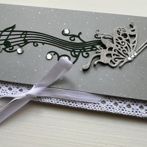 Carte de vœux, Carte Cadeau, Carte Musique, Pochette, Enveloppe Cadeau, Porte Billets, Porte bon d'achats, Anniversaire, Idée Cadeau image 2