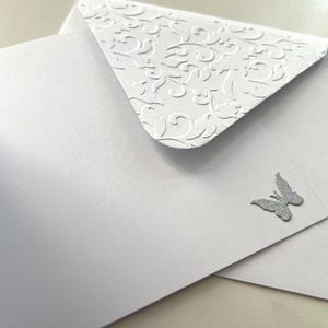 Carte Condoléances, Carte Deuil, Carte Réconfort, Carte Tristesse, Carte Crémation, Sincères Condoléances, Carte de vœux, Papillons image 8