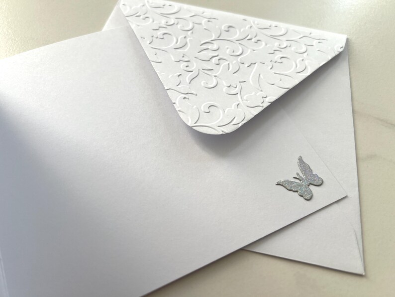 Carte Condoléances, Carte Deuil, Carte Réconfort, Carte Tristesse, Carte Crémation, Sincères Condoléances, Carte de vœux, Papillons image 8