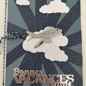 Cartão de felicitações, cartão de férias, cartão de viagem, cartão de avião, cartão de aniversário, cartão de boas festas, cartão de presente, ideia de presente imagem 6