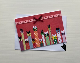 Card with Cats, Cat, Kittens, Birthday, Friendship, Thank You, Get Well, All Occasions, Greeting Card