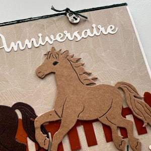 Carte de vœux, Carte Anniversaire, Cartes Cheval, Anniversaire fille, Anniversaire Garçon, Anniversaire Enfants, Chevaux image 5