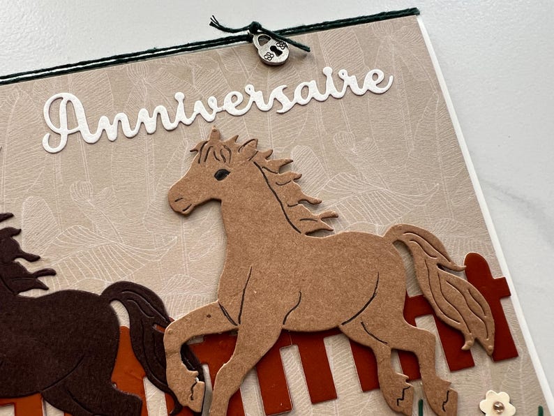 Carte de vœux, Carte Anniversaire, Cartes Cheval, Anniversaire fille, Anniversaire Garçon, Anniversaire Enfants, Chevaux image 5