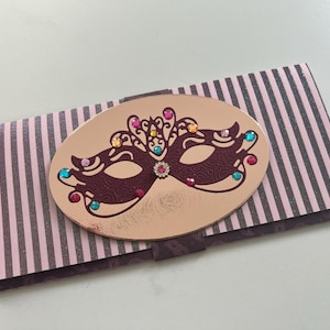 Greeting Card, Gift Card, Envelope, Gift Envelope, Travel Envelope, Birthday Card, Venetian Mask, Gift Idea