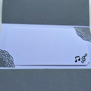 Carte de vœux, Carte Cadeau, Carte Musique, Pochette, Enveloppe Cadeau, Porte Billets, Porte bon d'achats, Anniversaire, Idée Cadeau image 8