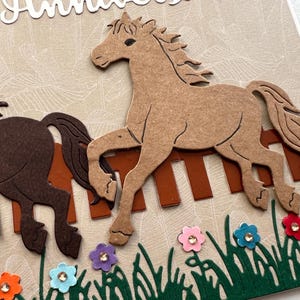 Carte de vœux, Carte Anniversaire, Cartes Cheval, Anniversaire fille, Anniversaire Garçon, Anniversaire Enfants, Chevaux image 6
