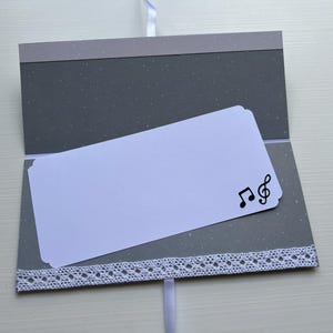 Carte de vœux, Carte Cadeau, Carte Musique, Pochette, Enveloppe Cadeau, Porte Billets, Porte bon d'achats, Anniversaire, Idée Cadeau image 4