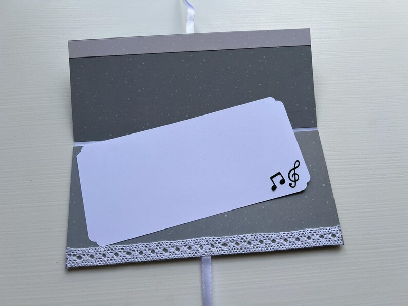 Carte de vœux, Carte Cadeau, Carte Musique, Pochette, Enveloppe Cadeau, Porte Billets, Porte bon d'achats, Anniversaire, Idée Cadeau image 4