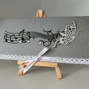 Carte de vœux, Carte Cadeau, Carte Musique, Pochette, Enveloppe Cadeau, Porte Billets, Porte bon d'achats, Anniversaire, Idée Cadeau image 10