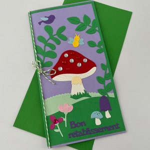 Get Well Card, Convalescence Card, Healing Card, Illness Comfort Card, Card for Girl, Card for Woman, Greeting Card
