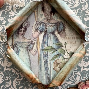 Carte de vœux , Carte toutes occasions, Carte pour femme ou fille, Carte shabby chic, Carte Rétro, Carte Originale, Anniversaire femme image 4