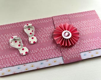 Carte cadeau, Pochette, Carte Anniversaire,  Porte billets, Porte bon d'achats, Enveloppe cadeau, Carte pour fille ou femme, Idée cadeau