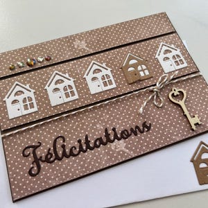 Carte de vœux, Carte pour pendaison de crémaillère, carte nouvelle maison, carte déménagement, carte félicitations, carte sans texte