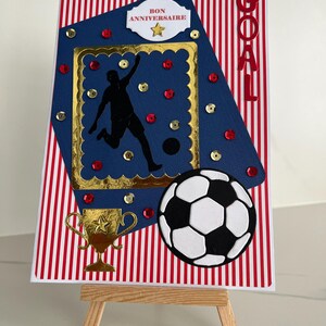 Carte de vœux, Carte Anniversaire, Carte football, carte pour homme ou garçon, carte foot, carte sport, idée cadeau image 10