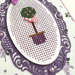 Carte anniversaire, carte brodée, carte amitié, carte remerciement, carte retraite, carte fleurs, carte pour femme, Carte fête des mères image 8