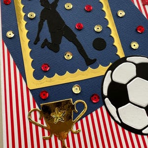 Carte de vœux, Carte Anniversaire, Carte football, carte pour homme ou garçon, carte foot, carte sport, idée cadeau image 6