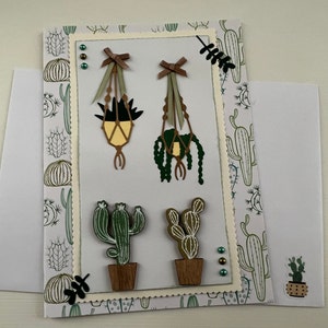 Greeting card, friendship card, plant card, flower card, all-occasion card, gardening, card for women, retirement, birthday
