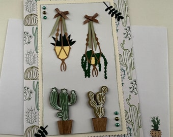 Carte de vœux, carte amitié, carte plantes, carte fleurs, carte toutes occasions, jardinage, carte pour femme, retraite, anniversaire