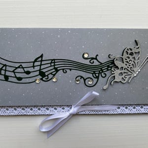 Carte de vœux, Carte Cadeau, Carte Musique, Pochette, Enveloppe Cadeau, Porte Billets, Porte bon d'achats, Anniversaire, Idée Cadeau image 5