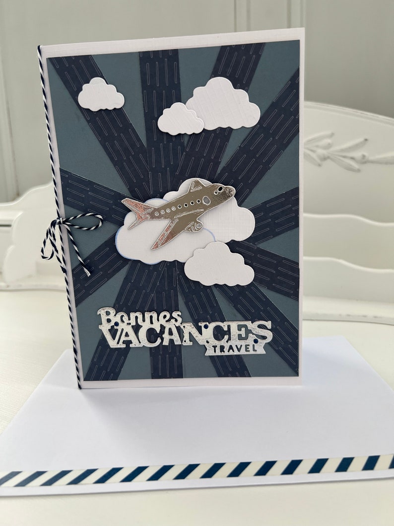 Cartão de felicitações, cartão de férias, cartão de viagem, cartão de avião, cartão de aniversário, cartão de boas festas, cartão de presente, ideia de presente imagem 10