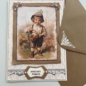 Carte pour Pâques, Carte Joyeuses Pâques, Fête de Pâques, Vœux Pâques, Carte de vœux, Carte pour femme, Carte pour garçon,  Printemps