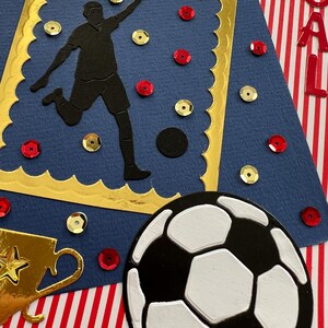 Carte de vœux, Carte Anniversaire, Carte football, carte pour homme ou garçon, carte foot, carte sport, idée cadeau image 7