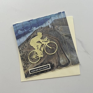 Carte de vœux, Carte cyclisme, Carte pour homme ou garçon, Carte fête des pères, Carte anniversaire homme, Vélo, Carte toutes occasions