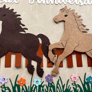 Carte de vœux, Carte Anniversaire, Cartes Cheval, Anniversaire fille, Anniversaire Garçon, Anniversaire Enfants, Chevaux image 8