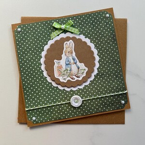 Carte de vœux, Carte lapin, Carte toutes occasions, Carte Naissance, Carte Printemps, Carte anniversaire enfants, Pierre Lapin