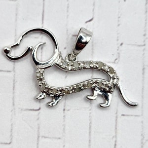 Diamond dachshund necklace discount