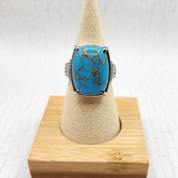 Mojave Turquoise Ring in Stainless Steel - Size 8 - image 4